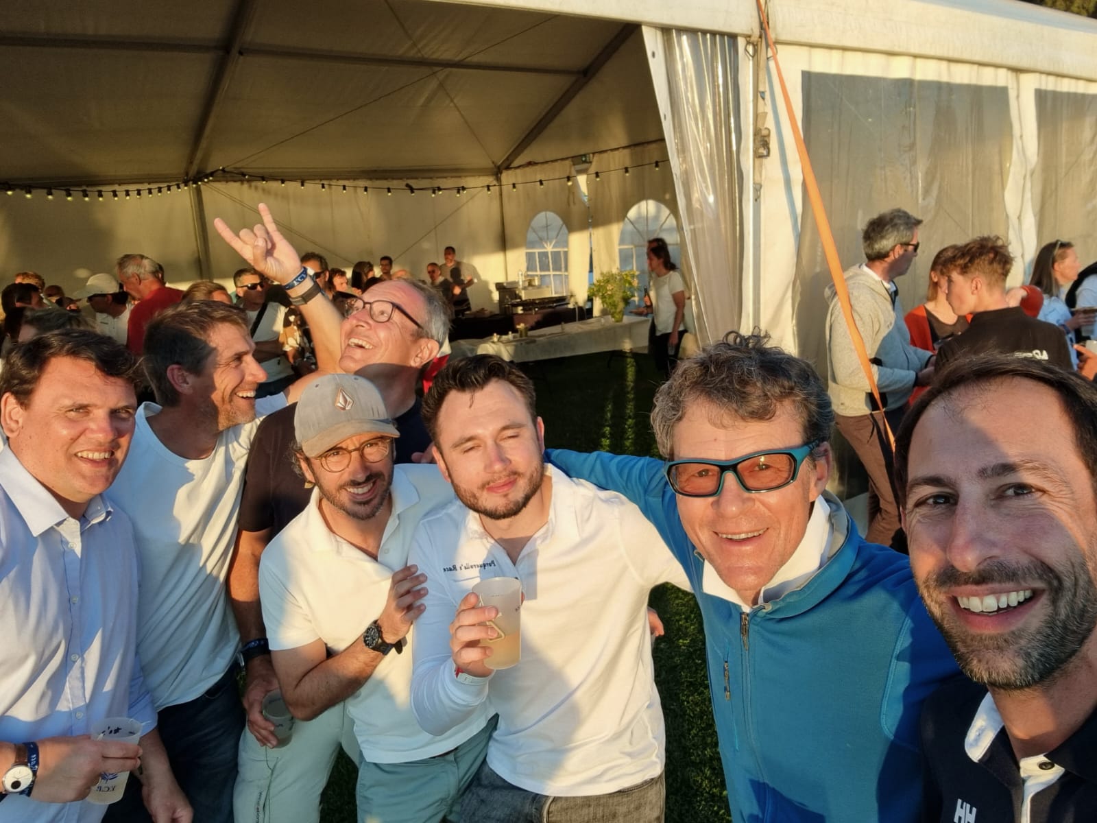 équipage de SailingObjectives en régate à Porquerolles 7 personnes